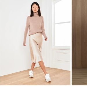 Quince washable silk skirt